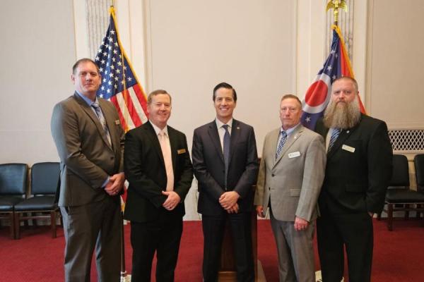 Chris McCoy, Nathan Acker, Senator Bernie Moreno, Tim Barker, Charles Laws