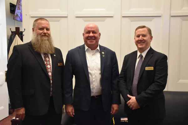 Charles Laws, Congressman David Taylor, Nathan Acker