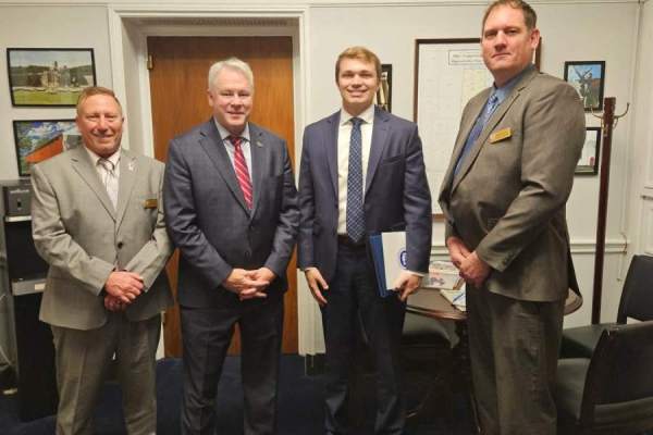 Tim Barker, Congressman Warren Davidson, Legislative Assistant George Barber, Chris McCoy